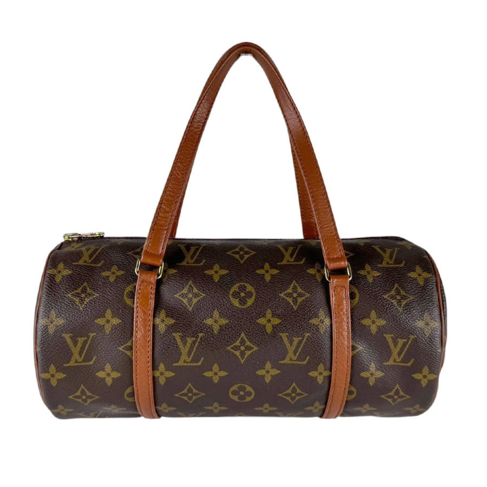 LOUIS VUITTON Authentic Brown Monogram Canvas Papillon 30 Bag